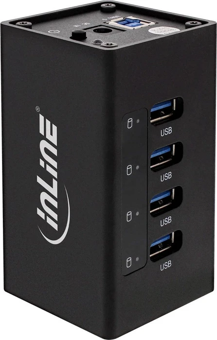 InLine USB-Hub, 4x USB-A 3.0, USB-B 3.0 [Buchse]