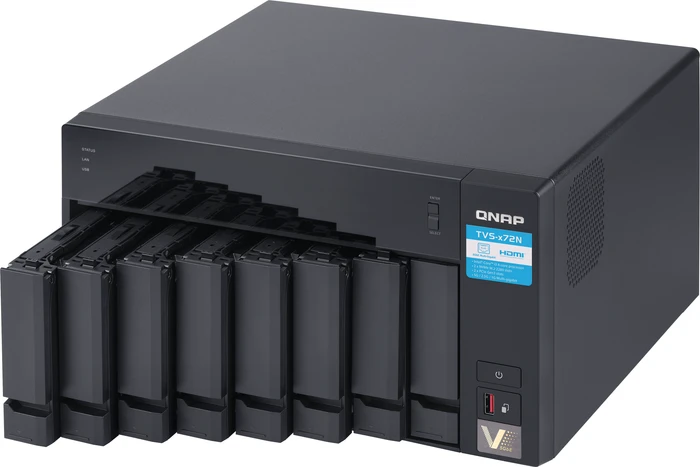 QNAP TVS-872N-i3-8G 50TB, 8GB RAM, 1x RJ-45 5GBase-T, 2x RJ-45 1000Base-T