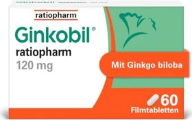 Ginkobil ratiopharm 120mg Filmtabletten, 60 Stück