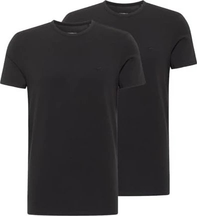 Mustang Allen 2er-Pack T-Shirt kurzarm schwarz (Herren)