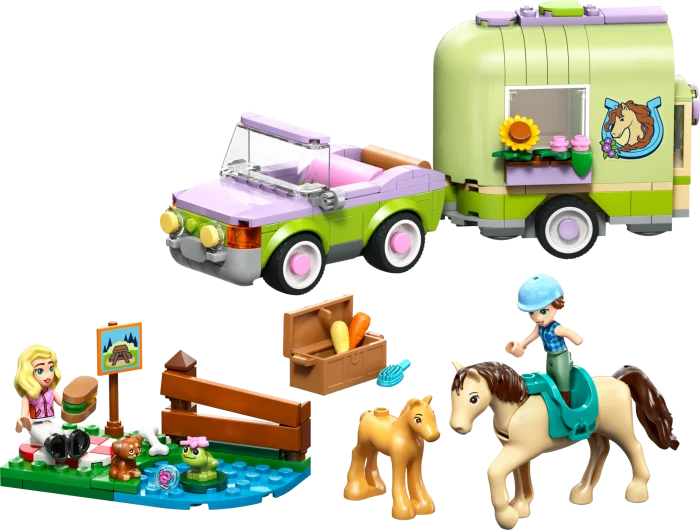 LEGO Friends - Pferd und Fohlen mit Pferdeanhänger