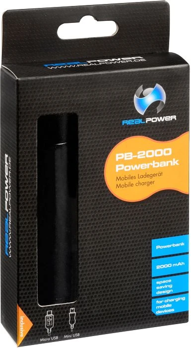 Ultron Powerbank RealPower PB-2000 schwarz