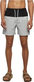 Urban Classics Block Badeshorts light asphalt/black (Herren)
