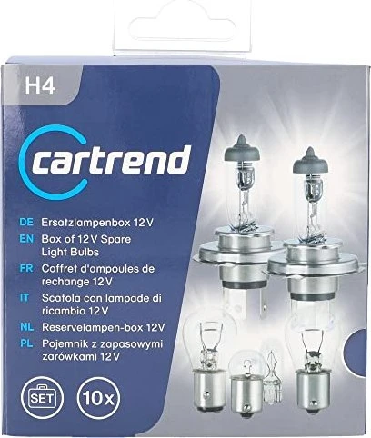 uniTEC Ersatzlampen Koffer 2x H4