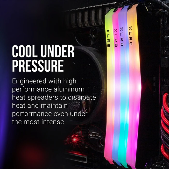 PNY XLR8 Gaming Epic-X RGB White Edition UDIMM 16GB Kit, DDR4-3600, CL18