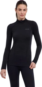 Falke Wool-Tech Zip-Neck Funktionsshirt langarm schwarz (Damen)