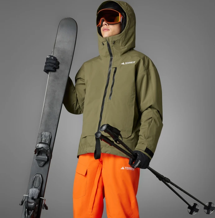 adidas Terrex Xperior 2L Insulated Tech Skihose lang semi impact orange/white (Herren)