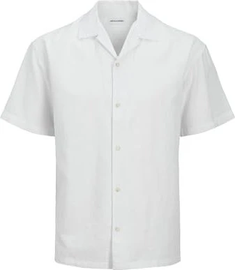 Jack & Jones Relaxed Fit Hemd kurzarm weiß (Herren)