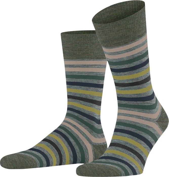 Falke Tinted Stripe Socken smoke blue (Herren)