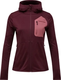 Peak Performance Utility Light Zip Hoodie porto/wild rouge (Damen)