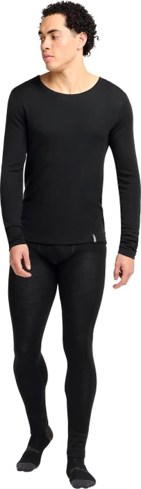 Jack Wolfskin Merino Funktionsshirt langarm schwarz (Herren)