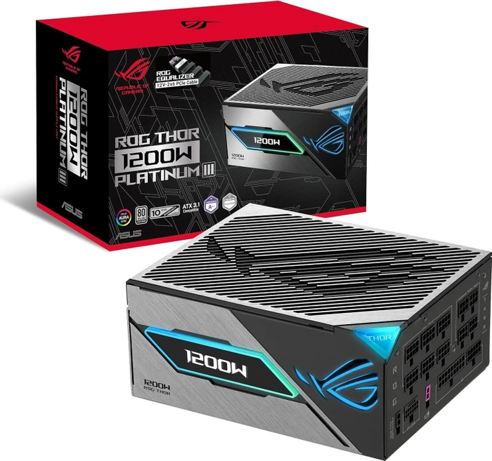 ASUS ROG Thor Platinum III (ROG Equalizer), ROG-THOR-1200P3-GAMING-E, 1200W, ATX 3.1