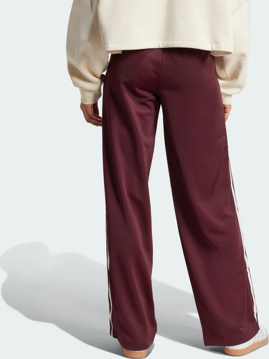 adidas Classic Firebird Loose Trainingshose lang maroon/cream white (Damen)