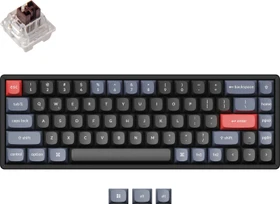 Keychron K6 Pro, PBT, schwarz, LEDs RGB, hot-swap, Keychron K Pro BROWN, USB/Bluetooth, US