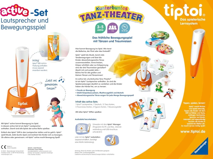 Ravensburger tiptoi Spiel: Active Set Kunterbuntes Tanz-Theater