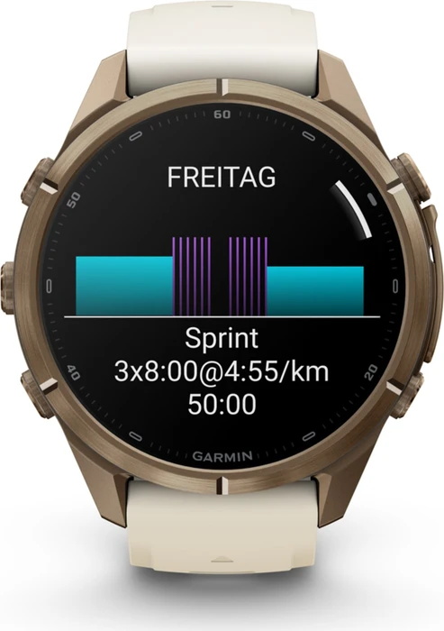 Garmin Fenix 9 Pro 43mm autumn gold titanium/cream-french grey