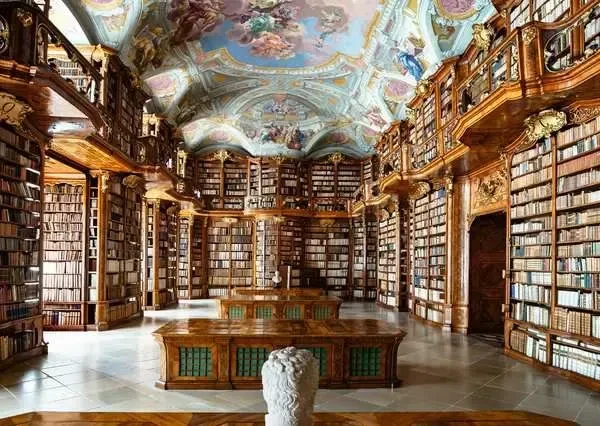 Ravensburger Puzzle Bibliothek in St. Florian Monastery Österreich