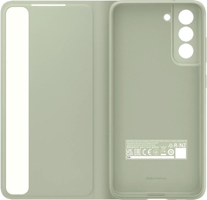 Samsung Clear View Cover für Galaxy S21 FE Olive