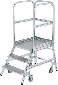 Günzburger Steigtechnik Alu Podesttreppe, 3 Stufen