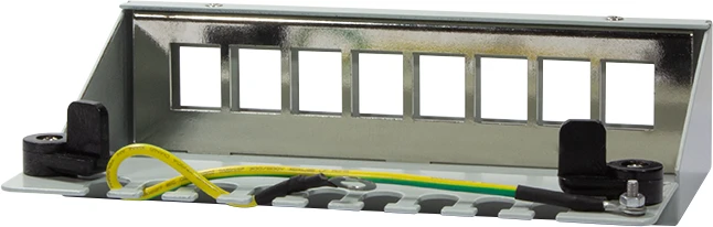 LogiLink Stahlgehäuse für RJ-45 Keystone Module, 8-Port, grau