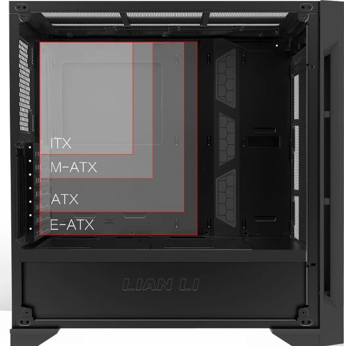 Lian Li LANCOOL ONE Digital schwarz, Glasfenster