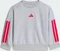 adidas Essentials Trainingsanzug light grey heather/power pink (Junior) Vorschaubild