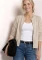 Street One Langarm Jacke im Strick-Look mit Zipper Strickjacke clay sand (Damen) Vorschaubild