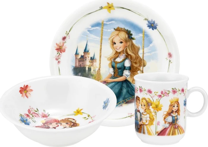 Seltmann Weiden Compact Prinzessin Kinderservice, 3-tlg.