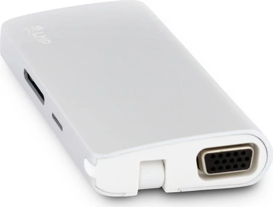 LMP USB-C Travel Dock, 9-Port, USB-C 3.0 [Stecker], silber