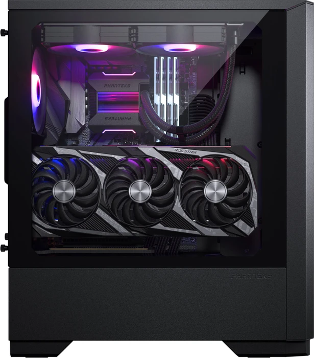 Phanteks Eclipse G300A, schwarz, inkl. 1x Lüfter, Glasfenster