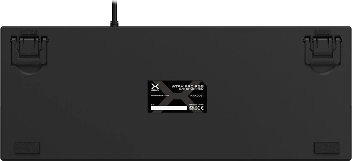 Krux Atax Pro RGB, TKL, schwarz, LEDs RGB, Gateron RED, USB, US