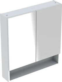 Geberit Renova Plan Spiegelschrank 58.8cm, 2 Türen, weiß/lackiert hochglanz