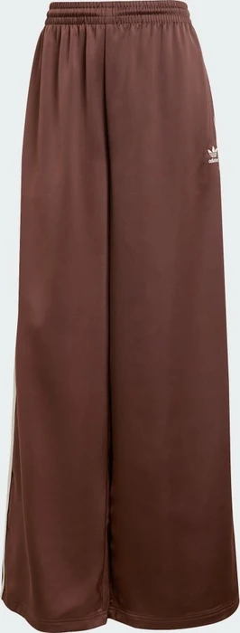 adidas Adicolor Satin Wide Leg Trainingshose lang auburn/cream white (Damen)