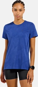 Odlo Zeroweight Engineered Chill-Tec Laufshirt kurzarm dazzling blue melange (Damen)
