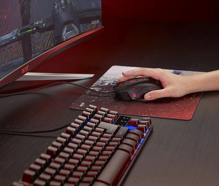 Acer Nitro NMW120 Gaming Mouse schwarz/rot, USB