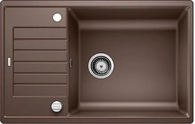 Blanco Zia XL 6 S Compact Einbau Becken reversibel mit Ablauffernbedienung cafe