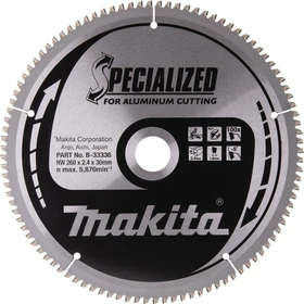 Makita Specialized TCT Kreissägeblatt 100Z, 260x1.5x30mm, 1 Stück