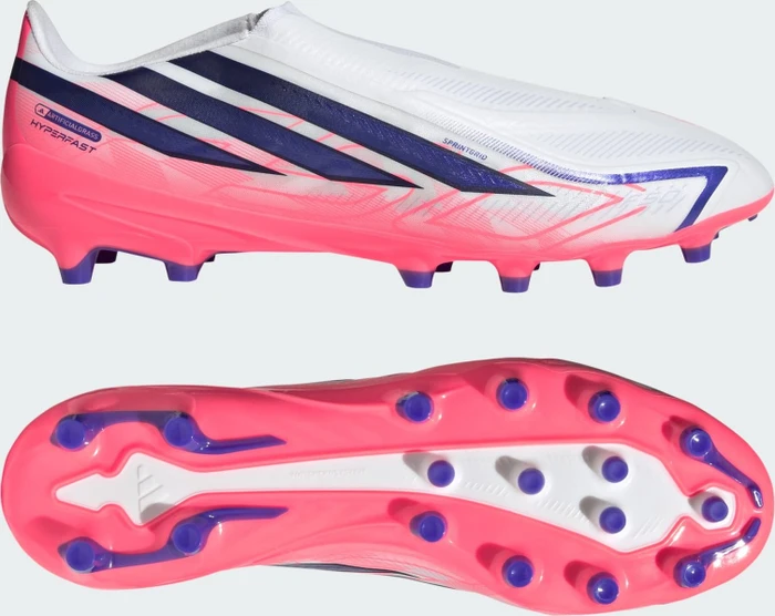 adidas F50 Hyperfast League Laceless AG cloud white/solar purple/solar turbo