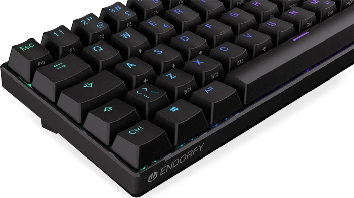 Endorfy Thock Compact Wireless Red, PBT, LEDs RGB, hot-swap, Kailh Box RED, USB/Bluetooth, ND
