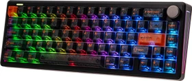 Epomaker TH65 Wireless, schwarz, LEDs RGB, hot-swap, Epomaker Creamy Jade, USB/Bluetooth, US