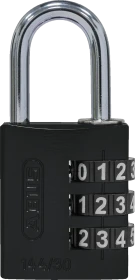 ABUS 144/30 schwarz, Zahlenschloss