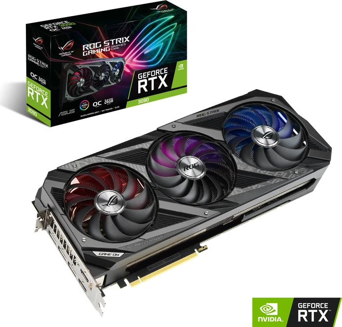 ASUS ROG Strix GeForce RTX 3090 OC, ROG-STRIX-RTX3090-O24G-GAMING, 24GB GDDR6X, 2x HDMI, 3x DP