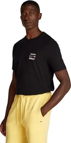 Tommy Hilfiger Regular Round Stack T-Shirt kurzarm schwarz (Herren)