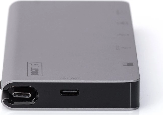Digitus Multiport Travel Dock grau, USB-C 3.0 [Buchse]
