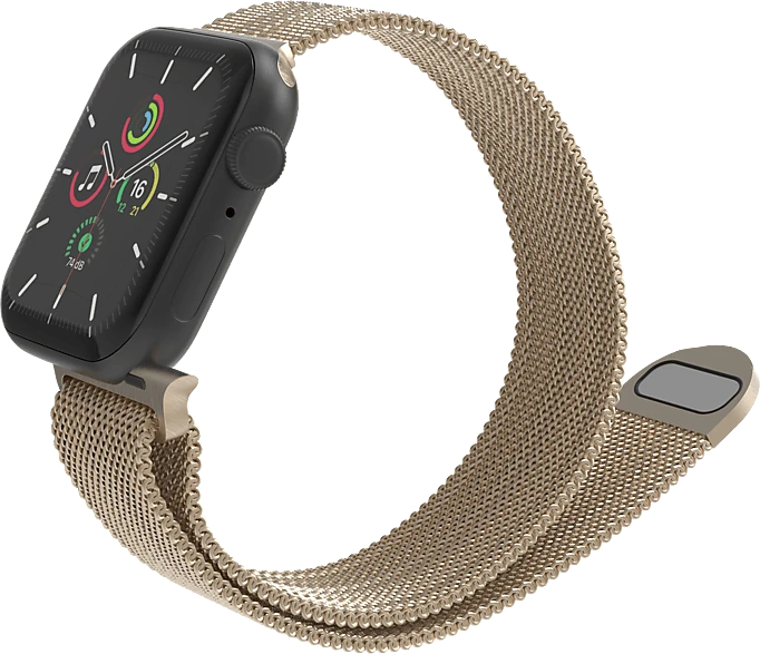 ISY Milanaise-Armband ISB-1005 für Apple Watch 42mm/44mm/45mm gold