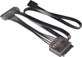 SilverStone 22-Pin SATA [Buchse] auf 7-Pin SATA [Buchse] + 15-Pin SATA [Stecker] Adapterkabel (SST-CP13)
