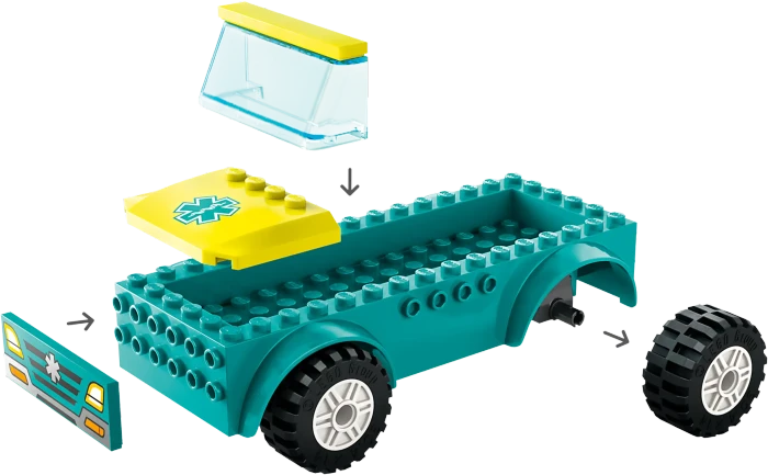 LEGO City - Rettungswagen und Snowboarder