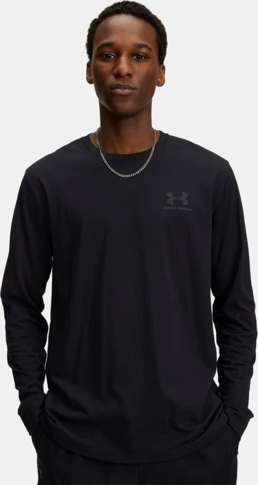 Under Armour Sportstyle Left Chest Funktionsshirt langarm black/pitch gray (Herren)