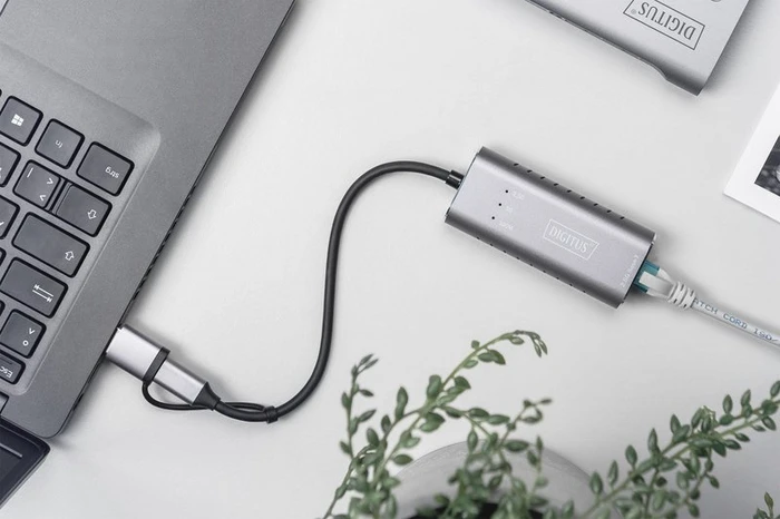 Digitus 2.5G Adapter LAN-Adapter, RJ-45, USB-C 3.0 [Stecker]