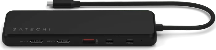 Satechi 13-in-1 USB-C Triple Display Multiport Adapter, schwarz, USB-C 3.1 [Buchse]
